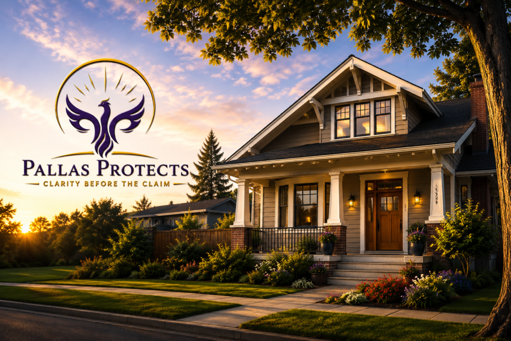 Craftsman-style home at sunset illustrating homeowners insurance coverage for a residential property